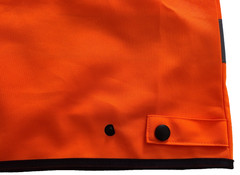 OPLERAI Safety Vest Unisex SIZE 4XL Sleeveless Orange Multi-Function Pockets