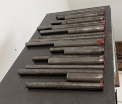 4140 Steel Round Bar Stock 22 Pcs – CNC Lathe Machinable – 17.65 lbs