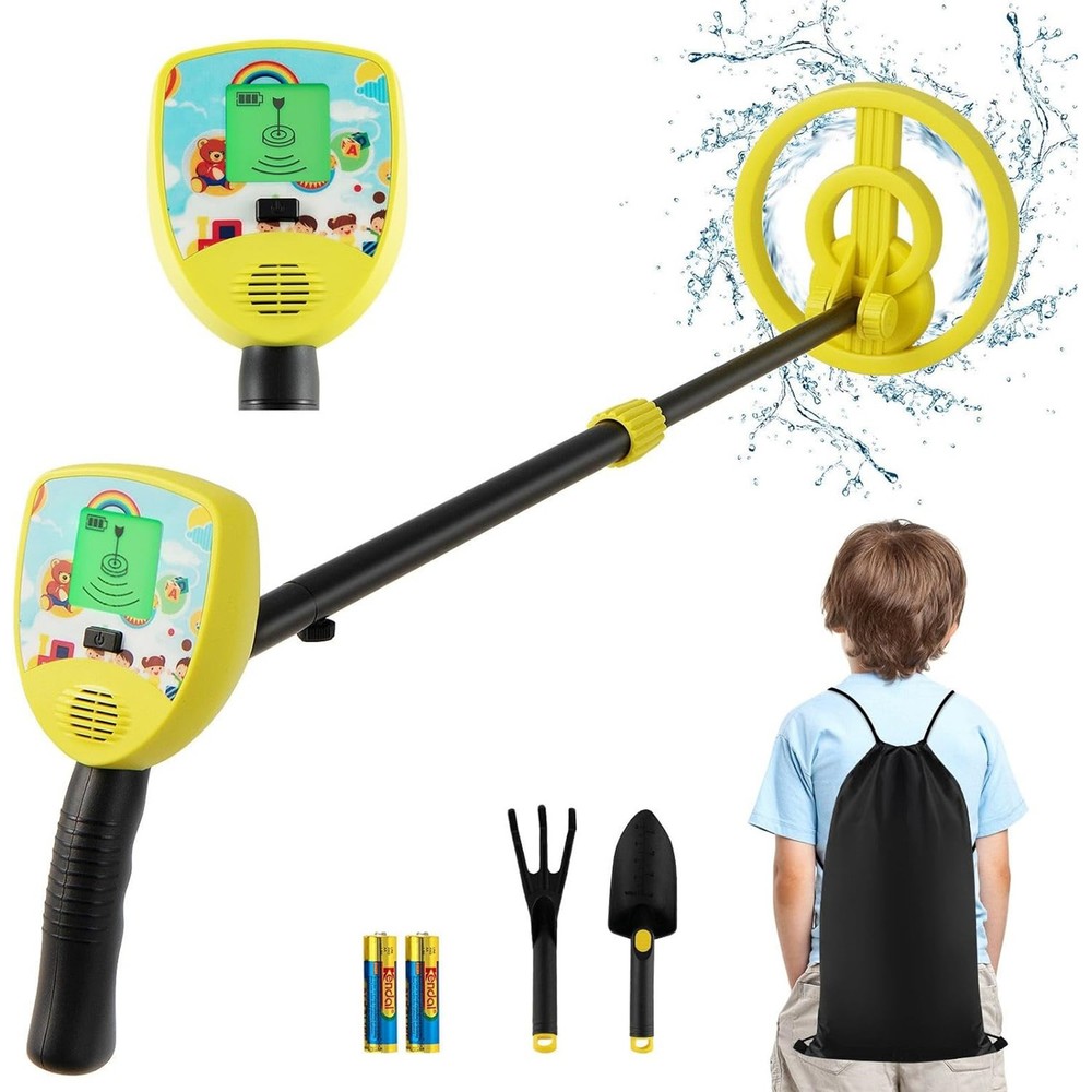 Metal Detector for Kids Waterproof Kids Metal Detector w/ Waterproof Search Coil