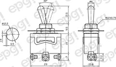 5 PACK – SPDT C/OFF (ON/OFF/ON) MEDIUM DUTY TOGGLE SWITCH 10A-125VAC # ST92-5PK