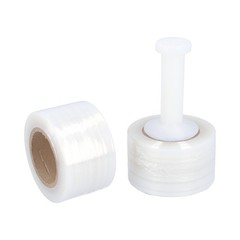 18 Rls Down Gauge Narrow Banding Stretch Wrap 45 Ga 3″x1000′ Clear + One Handle