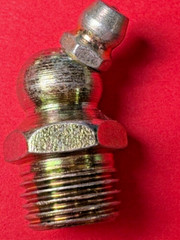 1/4-28 Quality Brass 45 Degree Grease Zerk Nipple Fitting 100 pc MIZE Z945A