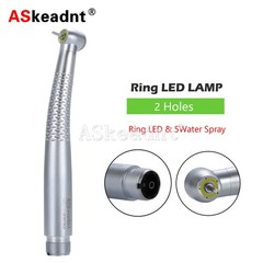 Dental LED E-generator Shadowless Ring Ceramic Handpiece 5 Water Spary 2 Holes