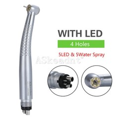 Dental LED E-generator Shadowless Ring Ceramic Handpiece 5 Water Spary 4Holes