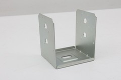 2 Pack 8×8 Post Base for Concrete, Pergola Black Brackets Kit w/ 1-Inch Standoff
