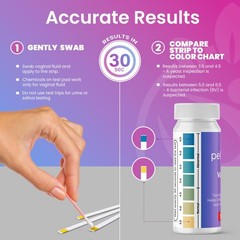Pelvana Vaginal pH Test Strips for Women – 50 Strips, 50 Count (Pack of 1)
