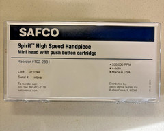 Safco Spirit Mini Head Handpiece With Push Button Chuck – #102-2831