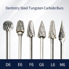 10 Pcs Dental Lab Polishing Bur Drills Tungsten Steel Carbide Burs Burrs 2.35MM
