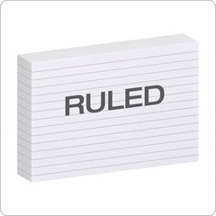 Oxford 41 1000 PK Ruled Index Cards, 4″ x 6″, White, 1,000 Cards 10 Packs of …