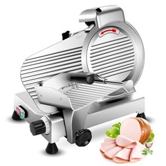10in Blade Electric Commercial Meat Slicer Steel Frozen Meat Cheese Slicer New