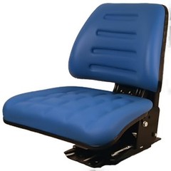 Seat Assembly Trapezoid Backed Vinyl Blue Fits Ford 4630 545 4130 5030 3930 445