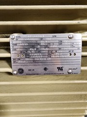 NEW GE 150 HP ELECTRIC MOTOR 2300 VAC 3 PHASE 3580 RPM 449TS FRAME TEFC