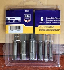 6 Pc. Irwin Screw Extractor Set Hanson Industrial Tools #53645 Made In USA