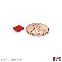 1/4 x 1/4 x 1/16 Inch Neodymium Rare Earth Block Magnets N52 (120 Pack)