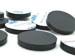 1″ Rubber Stick On Rubber Feet for Sewing Machines Universal 3/16″ Thick