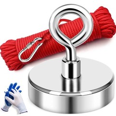 Fishing Magnets Double Sided Neodymium Magnet Fishing Kit with Nylon Rope