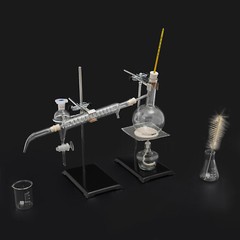 500ml Essential Oil Distillation Kit Lab Apparatus Distillation Glassware Set