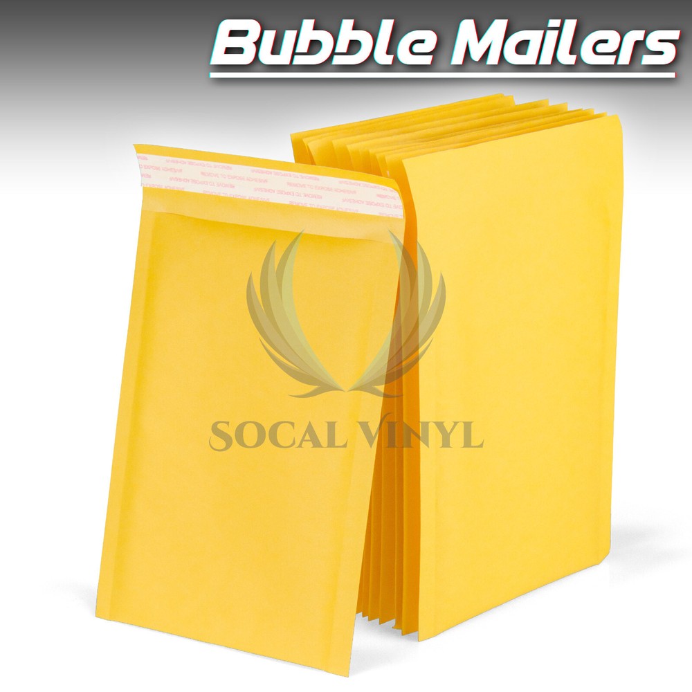 #CD 7″x8″ (18cm x 21cm) Yellow Kraft Bubble Mailer Mailing Shipping Envelope Bag