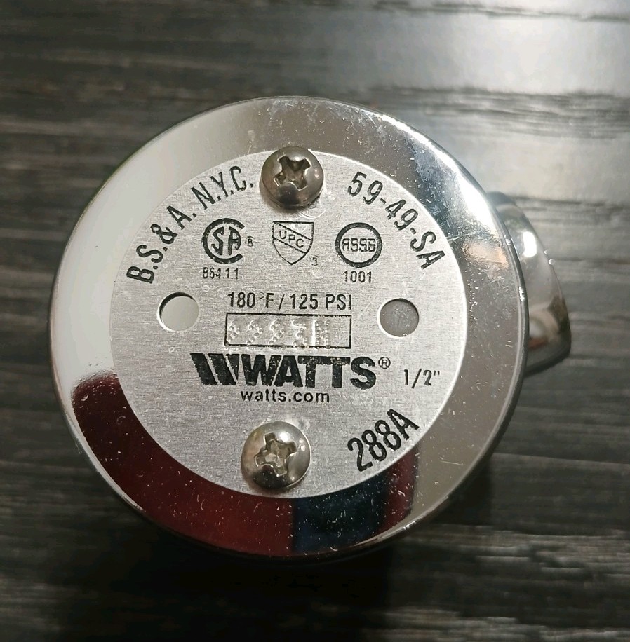 Watts 288A 1/2″ Anti-Siphon Vacuum Breaker Backflow Preventer…