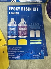 NEW JTDO Epoxy Resin Kit Crystal Clear Conforms To ASTM D4236 1 Gallon (128oz)