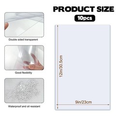 9″ x 12″ Hard Plastic Sheet Protectors, Clear Certificate & Document Holders, Wa