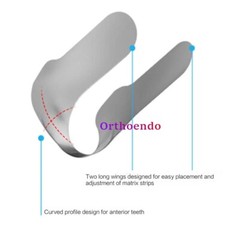Dental Contoured Anterior Matrix Bands Resin Restoration Blue Strip Twin Matrice
