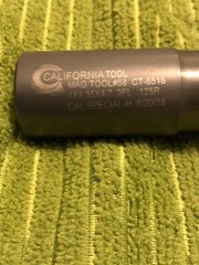 California Tool 1.0″ Dia. Solid Carbide 2 Flute EndMill .125R 1.35” Loc 4.7”OAL