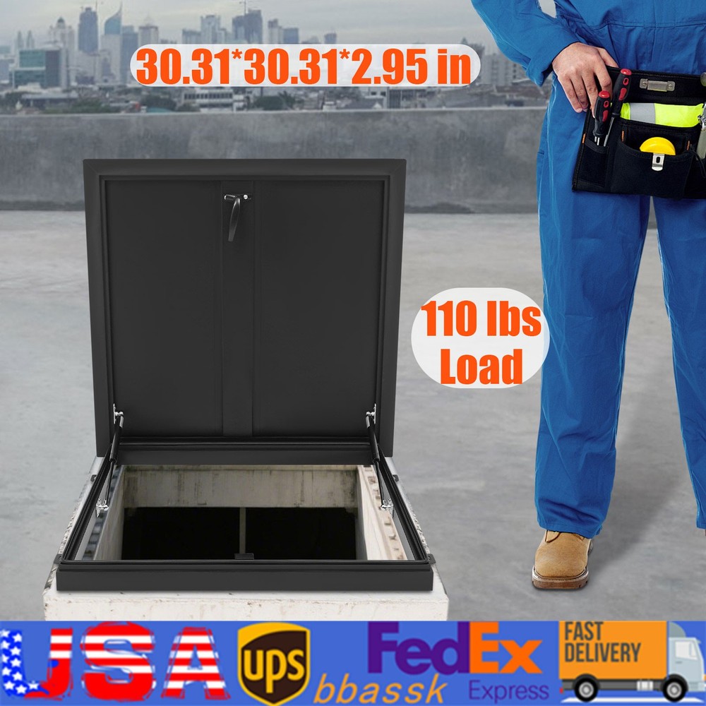 Roof Access Hatch Square Skylight Security Door for Residential Commercial Build