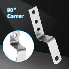 Metal Z Bracket 1 Inch / 25Mm, 15Pcs | Picture Frame Brace Bracket, Z Angle Brac