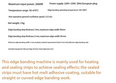 MT985 Woodworking Portable Curved and Straight Line Manual Edge Banding Machine
