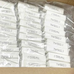 7 Watt Wire wound Cement Resistors Axial 0.05 ohms to 100K ohms 5% J Full range
