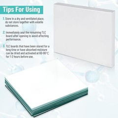 Glass Backed TLC Classical Silica Gel Plate GF254 80x 2.5CMx7.5CM /20x 10CMx10CM
