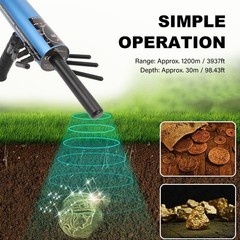 Metal Detector 30m Depth 1200m Range Handheld Metal Finder Gold Silver Detector