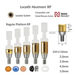 Dental Zest Locator Overdenture Abutment & Accessories for Multi Implant Systems