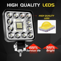 4PCS LED Work Lights for Caterpillar John Steers Excavator Forklift Loader Grane