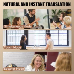 150 Language Translator Earbuds Device Wireless Bluetooth 5.4 Two-Way Translator