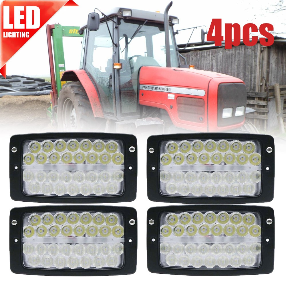 For Massey Ferguson 8240 8250 8260 8270 8280 3713134M91 LED Flood Cab Lights 4x