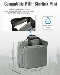 Case for Starlink Mini,Accessories for Starlnk Min with Oxford Fabric, Shock-…