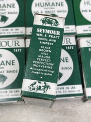 (250) Seymour Humane Pattern RN-X1 Copper Coated Hog Pig Rings, 10 Boxes Of 25