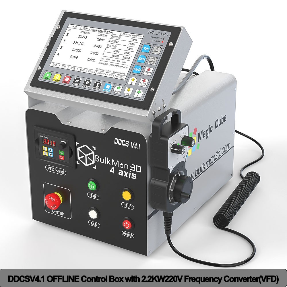 DDCSV4.1 4 Axis Offline Control Box System with MPG Handwheel for CNC Rounter