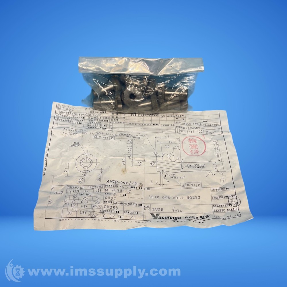 YASUNAGA DB-D2-8.12X32 Slip Fixed Bushing Pack of 8 FNIP