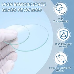180mm/7.1 Inch Diameter Watch Glass, 3 Pcs High Transparent Smooth Edges