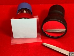 ZnS(Ag) over Thin Film Polyester 3×3″ Alpha Radiation Detection Spinthariscope