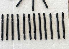 IRWIN 24PC #20 X 2″ USA DOUBLE END DRILL BITS 135 DEGEE S/P BLACK