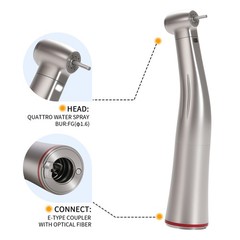 Dental 1:5 LED Contra Angle Handpiece Fiber Optic high speed Electric light USA