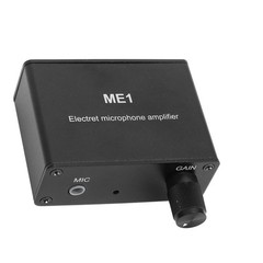 Electret Microphone Amp Adjustable Gain 0‑20db Condenser Mic Headphone