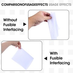 Heavy Single-Sided Fusible Non-Woven Polyester Interfacing, Craft Fabric | 11…