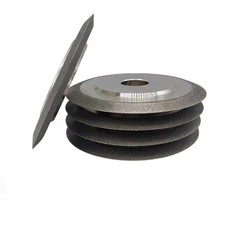 Diamond Grinding Wheel 4 Inch V-Shaped Groove 60 Degree Fine Grit 320
