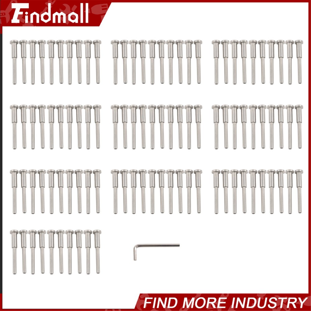 100 PCS Invisible Cable Railing Kit T316 Stainless Steel 1/8″ Invisible Receiver