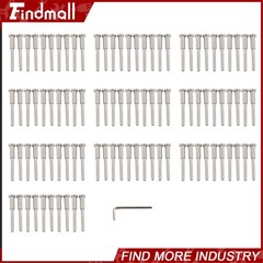 100 PCS Invisible Cable Railing Kit T316 Stainless Steel 1/8″ Invisible Receiver
